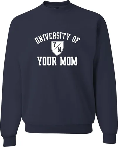 Vista 36 de Go All Out University of Your Mom - Sudadera con cuello redondo para hombre