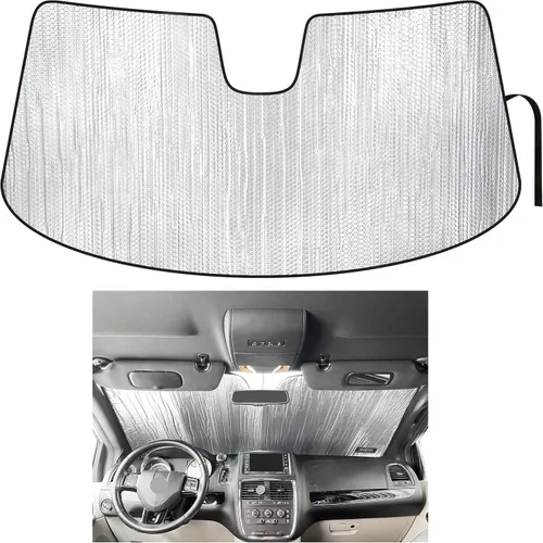 Vista 10 de Parasol para ventana lateral para asiento trasero de segunda fila, ajuste personalizado para Dodge Grand Caravan Minivan 2011, 2012, 2013, 2014