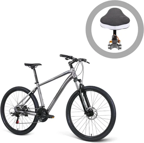 Vista 4 de Happyyami Asiento de bicicleta para niños, asiento de bicicleta de montaña cómodo acolchado fácil de instalar