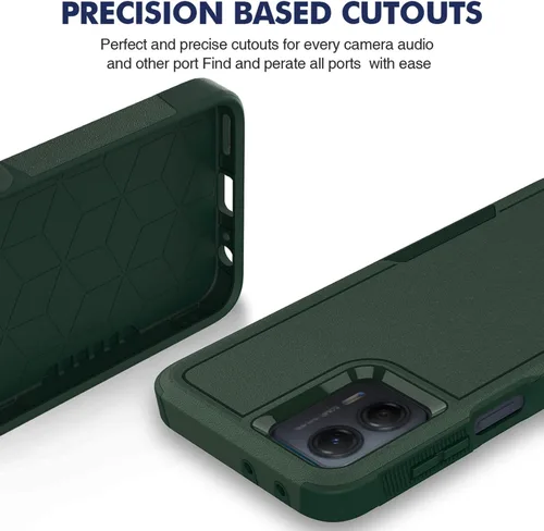 Vista 6 de Funda para Moto G 5G 2023 / Moto G Power 5G 2023: funda protectora de doble capa de servicio pesado resistente para teléfono celular a prueba