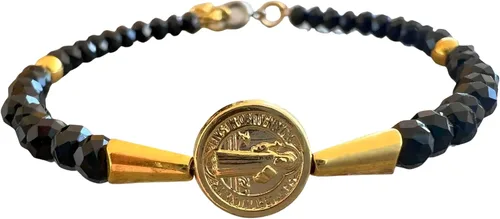 Vista 2 de St Benedict Bracelet Medal, Saint Benedict Bracelet, Exorcism Protection, San Benito Bracelet, Pulsera De San Benito
