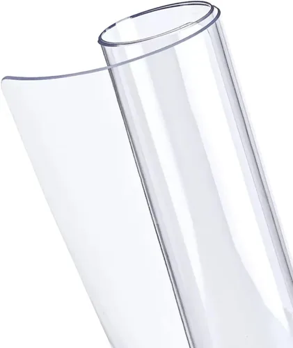 Vista 7 de Protector de escritorio transparente de PVC, cubierta de plástico de 1/0.059 in de grosor, impermeable, resistente al aceite, mantel rectangular