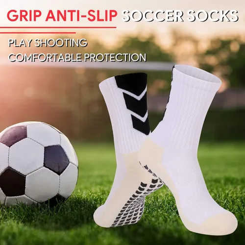 Vista 2 de Calcetines de fútbol antideslizantes para jóvenes, calcetines antideslizantes para hombre, 134 pares de calcetines de hospital, calcetines