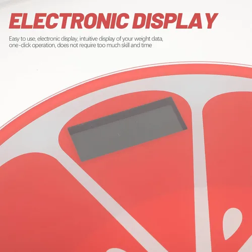 Vista 9 de FRCOLOR Báscula de peso digital de dibujos animados para humanos Diseño mini redondo templado con sensor de alta precisión Apagado automático