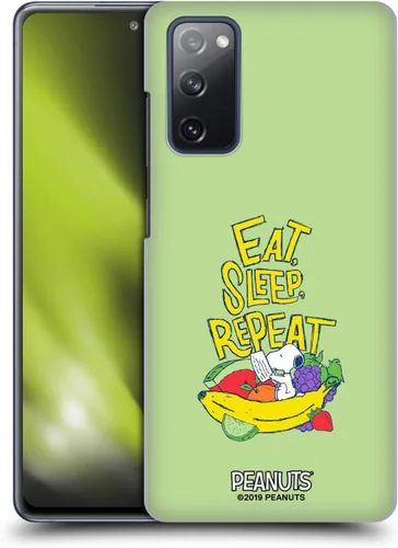 Vista 23 de Head Case Designs Funda rígida con licencia oficial de Peanuts Eat Sleep Snoopy Naturally Sweet compatible con Samsung Galaxy S23 Ultra 5G Comer