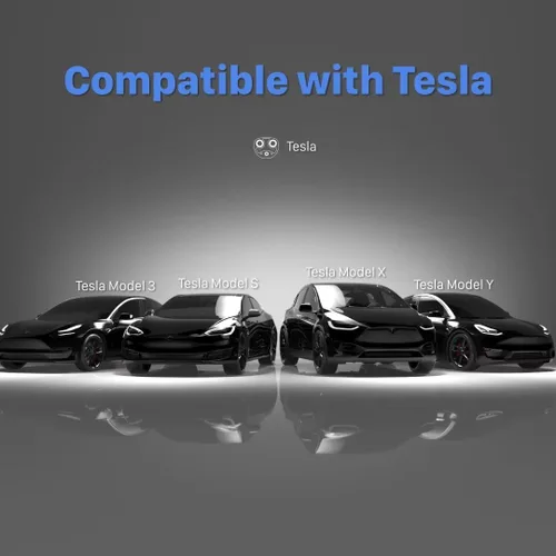 Vista 4 de Cargador portátil Tesla de nivel 1 y nivel 2 (15 y 40 amperios, 100-240 V, cable de 25 pies) NEMA 5-15 y NEMA 14-50 Tesla cargador de vehículo