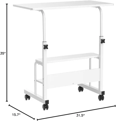 Vista 3 de Mesa Ajustable para Estudiante Computadora Portátil Muebles de Oficina en Casa Espacios Pequeños Sofá Dormitorio Mesita de Noche Escritorio Aprender