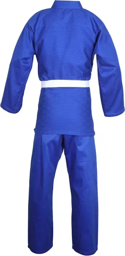 Vista 5 de Judo Gi Black Tiger Judo Uniforms Gi M/O Premium Quality Cotton Grain Cloth 450GRM, con cinturones gratis Azul