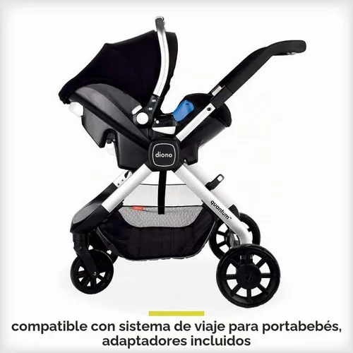 Vista 4 de Diono Quantum2 - Cochecito multimodo 3 en 1 para bebé, bebé, cochecito para niños pequeños, compatible con asiento de automóvil, adaptadores Faceta
