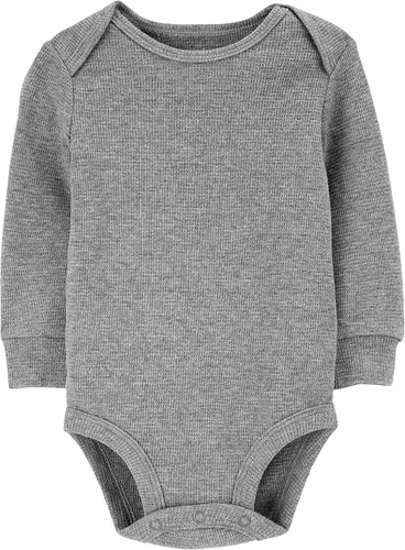 Vista 2 de Simple Joys by Carters Unisex Babies Long-Sleeve Thermal Bodysuits Pack of 4