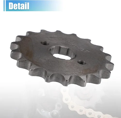 Vista 5 de X AUTOHAUX 1 juego de 428 estilo 18 dientes 0.787 in ID motocicleta piñón delantero motor apto para motocicleta 50cc 70cc 110cc 125cc motocicleta