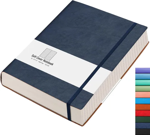 Vista 26 de AHGXG Cuaderno universitario rayado A4 - Cuaderno en blanco A4 extragrande con líneas - 320 páginas de diario grueso para escribir, papel grueso