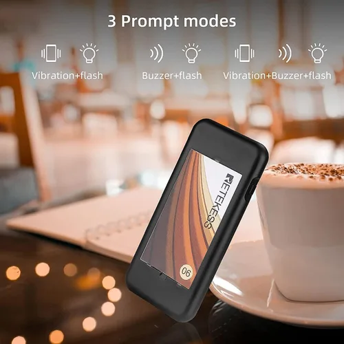 Vista 4 de Retekess TD174 - Sistema de zumbador de restaurante, localizador de espera de restaurante, juego con vibración, intermitente y zumbador