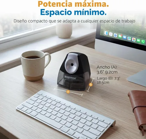 Vista 6 de Saca puntas eléctrico compacto de escritorio Stanley Bostitch, Negro