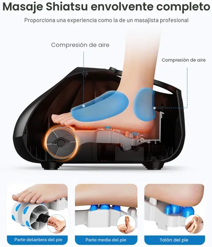 Vista 3 de RENPHO Masajeador de Pies con Calor [2026 Actualizado], Masajeador de Pies Shiatsu para Fascitis Plantar, Regalos de Cumpleaños para Mujeres
