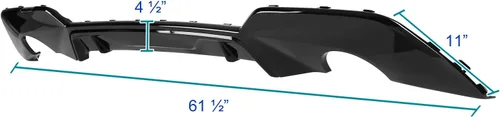Vista 4 de Spec-D Tuning Alerón difusor de escape único trasero compatible con BMW G20 3 Series M Sport 2019-2020