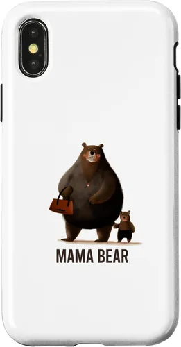 Vista 4 de Funda para iPhone 14 mama bear