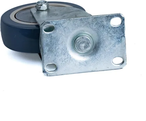Vista 7 de AlveyTech Rueda giratoria delantera de 4 pulgadas para kits de Kart Hoverboard - Conjunto giratorio de repuesto, neumático gris antimarcas a prueba