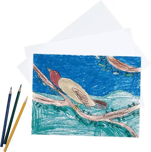 Vista 6 de Papel de dibujo Pacon, color blanco, peso medio, 9" x 12", 500 hojas