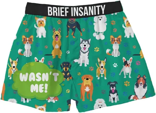 Vista 27 de BRIEF INSANITY Funny & Comfy Boxer Shorts and Pajama Pants for Men & Women Novelty Graphic Underwear & Loungewear