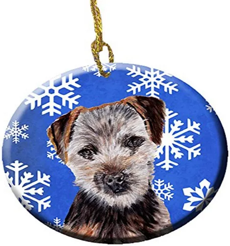Vista 377 de Caroline's Treasures Cavalier Spaniel - Adorno de cerámica para colgar en el árbol de Navidad, para el hogar, Navidad, fiestas, regalo, 3 pulgadas