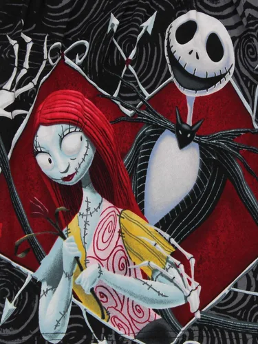 Vista 4 de Nightmare Before Christmas Jack and Sally - Calzoncillos para hombre Negro