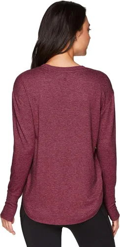 Vista 2 de RBX Active - Sudadera ligera de felpa francesa de manga larga para mujer