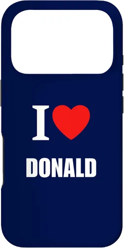 Vista 30 de Cute I Love Heart Donald Parents Wife Husband Girl Boy Case for iPhone 16