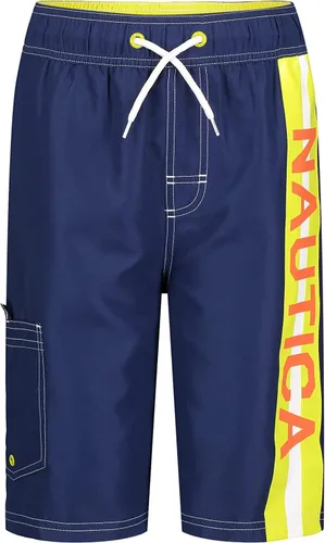 Vista 12 de Nautica Traje de baño para niños con protección solar UPF 50+ Explotado Verde Neón Fk17