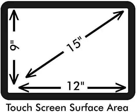 Vista 2 de Protector de pantalla táctil POS antirreflejo de 15 "para Pioneer Stealth M5 con propiedades antihuellas.