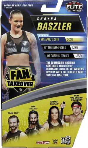 Vista 6 de Mattel WWE Shayna Baszler Fan TakeOver - Figura de acción Elite de 6 pulgadas con equipo y accesorios votados por los fanáticos, regalo