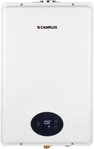 Vista 10 de CAMPLUX - Calentador de agua sin tanque, gas natural, 3.18 GPM, 82,000 BTU residencial de gas residencial bajo demanda, calentador de agua caliente