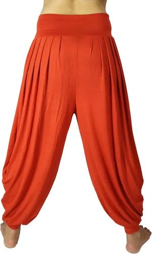 Vista 8 de Lovely Creations Pantalones holgados con cintura elástica y harem Aladdin para mujer