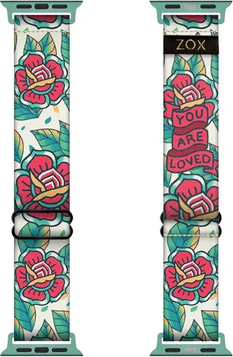 Vista 13 de ZOX Correa para Apple Watch, banda elástica con afirmaciones motivacionales y hermosas obras de arte, regalos para hombres, mujeres y niños