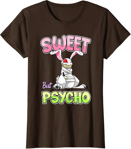 Vista 16 de Sweet But Psycho Shirt Bunny Creepy Gothic Rabbit Funny T-Shirt