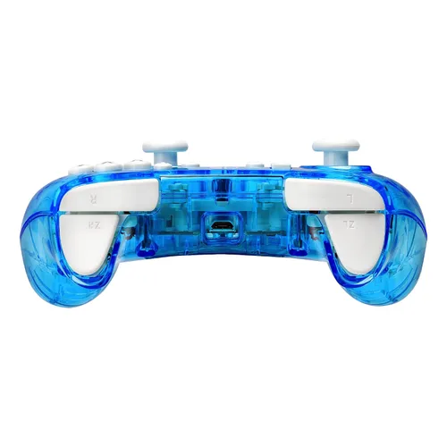 Vista 12 de Rock Candy Wired Gaming Switch Pro Controller - Zelda Breath of the Wild - Blue - Official License Nintendo - OLED Lite Compatible - Compact