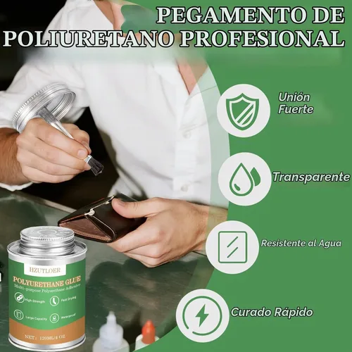 Vista 2 de Adhesivo de poliuretano, pegamento de poliuretano multiusos de 120 ml, súper pegamento para PU, PVC, TPU, ABS, etc, alta resistencia, impermeable