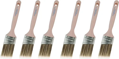 Vista 9 de Pro Grade Juego de pinceles de pintura, paquete de 3, pinceles angulares de 2 pulgadas para todas las pinturas y manchas de látex, óleo, mejoras