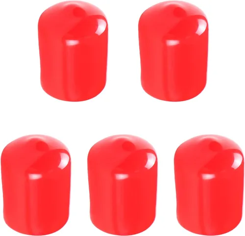 Vista 14 de Cubierta de tapa de extremo redondo de goma de 1.06 pulgadas (1.063 in), protectores de rosca de tornillo de PVC flexible de tubería de tubería