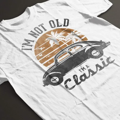 Vista 4 de Volkswagen Camiseta para mujer Im Not Old Im A Classic