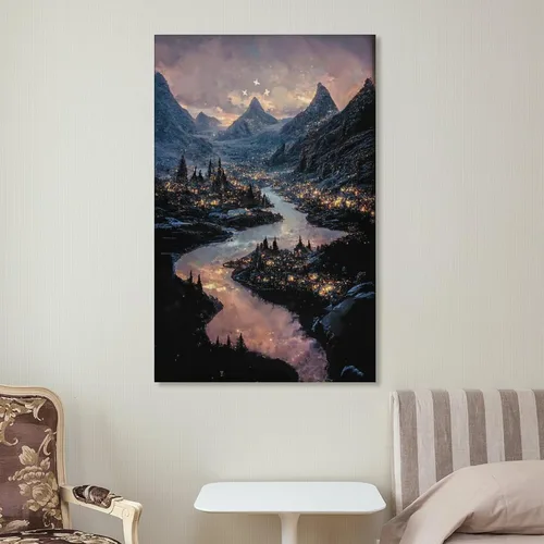 Vista 7 de AAHARYA Póster de la corte nocturna de Sarah J. Maas, con texto en inglés "A Court of Thorns and Roses Night Court of Thorns and Roses", lienzo