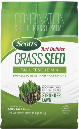 Vista 14 de Scotts Turf Builder - Mezcla de festuca alta para semillas de césped, duradera para resistir condiciones duras con nutrición para el desarrollo