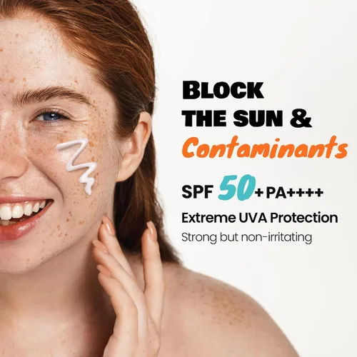 Vista 4 de DEWYTREE Urban Shade Skin - Hidratante facial diario con SPF 50 + Pa++++ + Hidratante facial para piel seca, crema de tono rosa, protector solar