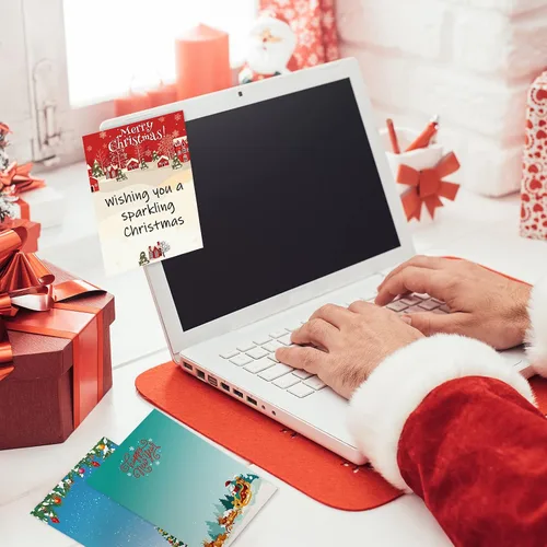 Vista 5 de 300 notas adhesivas de Navidad, bloc de notas de invierno, notas adhesivas de muñeco de nieve, autoadhesivas, extraíbles, divertidos bloc de notas