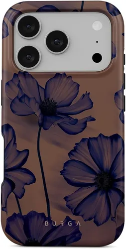 Vista 116 de BURGA - Funda p/teléfono compatible con iPhone 13 Pro, carcasa rígida híbrida de 2 capas + Funda protectora de silicona, almendras latte a lunares