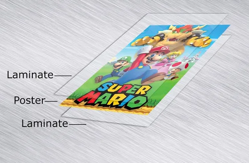 Vista 5 de Super Mario - Póster de videojuegos (Mario, Luigi y sus amigos) (tamaño: 24 x 36 pulgadas) (póster laminado)