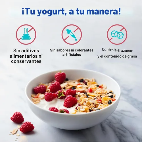 Vista 9 de El mejor fabricante de yogur probiótico con control ajustable de tiempo y temperatura, hace billones de probióticos para una mejor salud intestinal