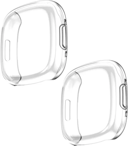 Vista 14 de Rc-Z [Paquete de 4] Funda protectora de pantalla para Fitbit Versa 4/Fitbit Sense 2, TPU antiarañazos, cubierta completa, accesorios