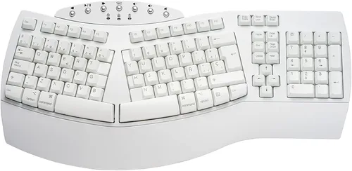 Vista 8 de Perixx PERIBOARD-612B ES - Teclado Inalámbrico RF con divisiones, sistema Dual y Bluetooth 4.0, Compatible con Windows 10 y macOS - QWERTY Español