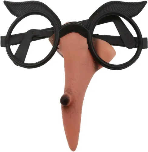 Vista 6 de Novedoso disfraz de nariz de bruja para despedida de soltera, gafas de noche, marco de Halloween, accesorios